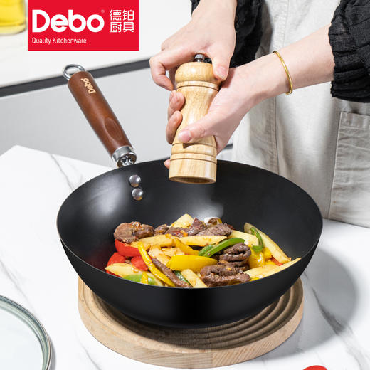 Debo德铂希拉克精铁炒锅电磁炉燃气灶通用 商品图2
