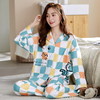 【甜美可爱睡衣！大码套装】睡衣女秋冬长袖长裤开衫新款，棉质宽松大码甜美可爱卡通家居服套装，长袖开衫，温暖如初。宽松剪裁，尽享舒适。绽放睡衣女的独特魅力 商品缩略图5