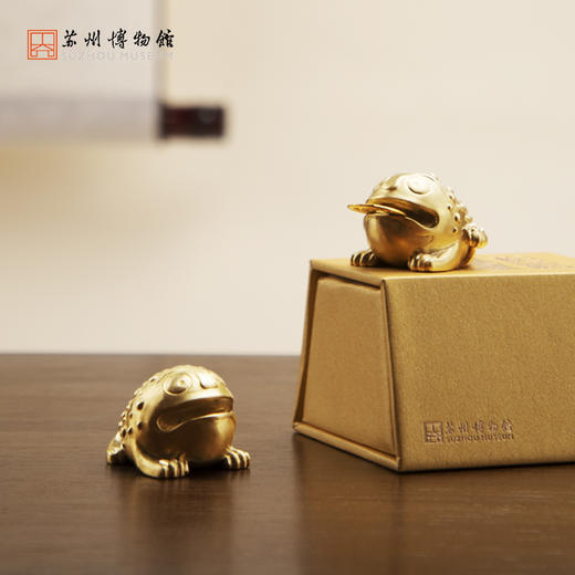 苏州博物馆 小金蟾献瑞摆件 商品图1