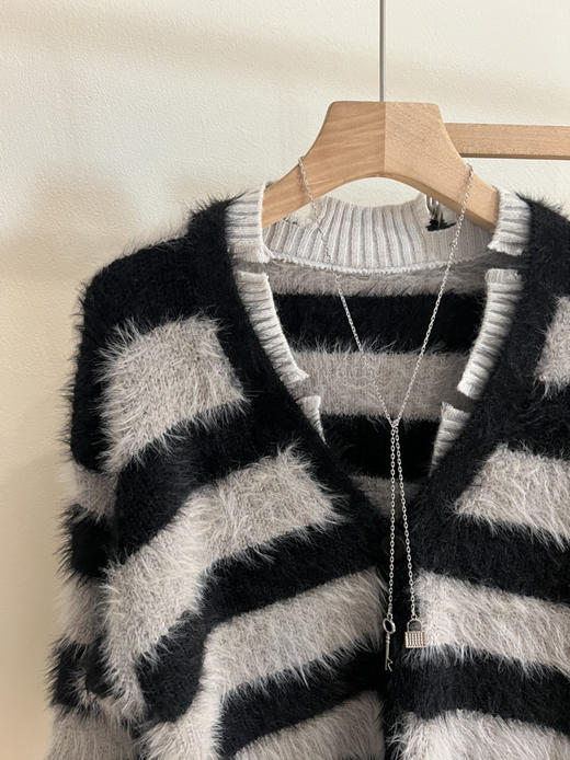 长毛水貂开衫 商品图9