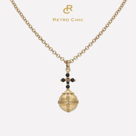 【王悦伊&央视主持人刘芳菲同款】Retro Chic意大利复古首饰 古罗马古币系列  圣球项链