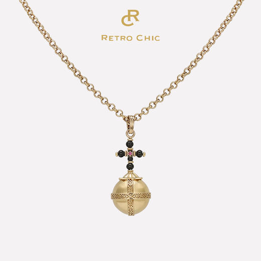 【王悦伊&央视主持人刘芳菲同款】Retro Chic意大利复古首饰 古罗马古币系列  圣球项链 商品图0