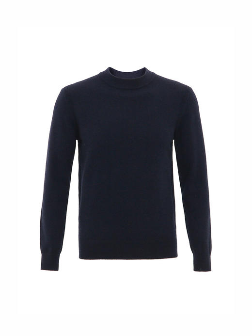 callisto藏青色山羊绒基础款针织毛衣 FSKNW092T 商品图0