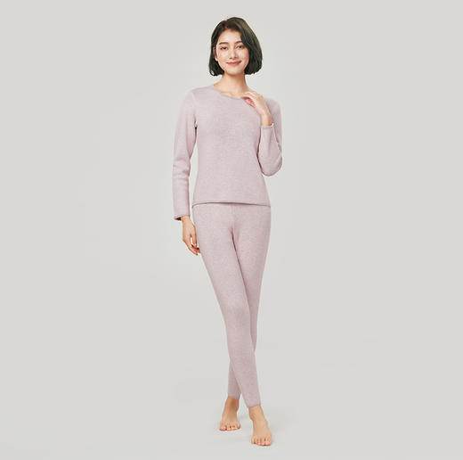 都市丽人强暖保暖衣女负15至负5度适穿优可丝抗菌复合绒保暖衣加厚款套装秋衣秋裤LW32A4 商品图1