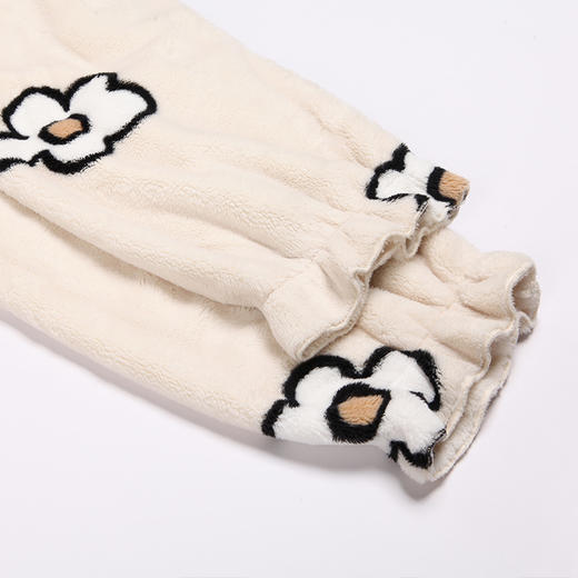 都市丽人生活家居女士睡衣双面贵妃绒印花法兰绒厚款长袖长裤类家居服套装LH31L1 商品图7