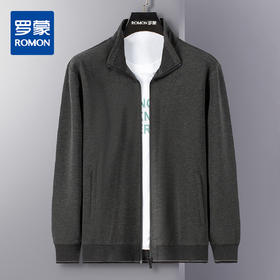 罗蒙春秋立领夹克外套男士休闲百搭运动通勤微弹抗皱长袖外套男