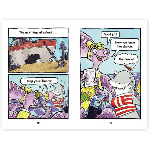 【3-8岁 I Can Read Comics】我可以读漫画4册Clark the Shark/Fish and Sun/Friendbots分级阅读亲子互动读本 商品图2