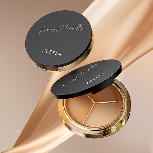 [遮瑕膏]【49.9任选3件 | 79.9任选5件 | 专区满3件送唇釉】ZEESEA滋色修颜无痕三色遮瑕膏 3g 商品图0
