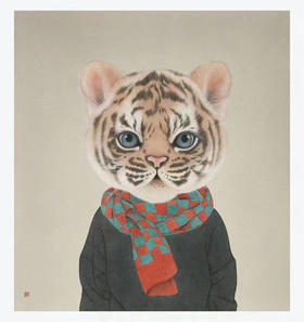 李娜《大福》版画