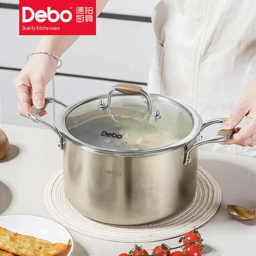 Debo德铂罗麦斯纯钛汤锅不挑炉灶 商品图5
