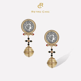 【央视主持人刘芳菲同款】Ancient Rome古罗马系列 | 罗马浮雕圣球耳环