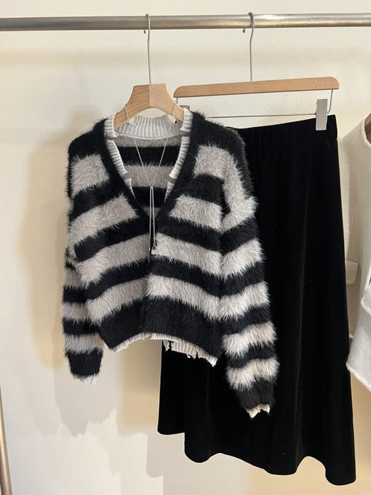 长毛水貂开衫 商品图7