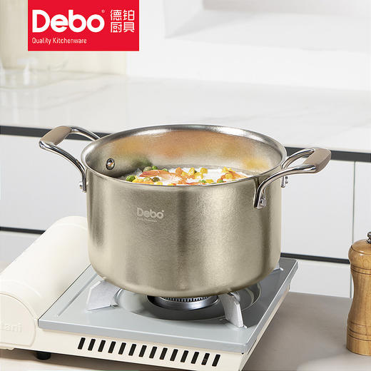 Debo德铂罗麦斯纯钛汤锅不挑炉灶 商品图2