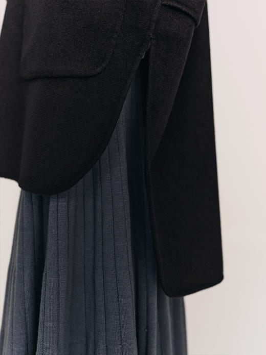 羊绒蝙蝠袖双面呢斗篷FO481823N 商品图3