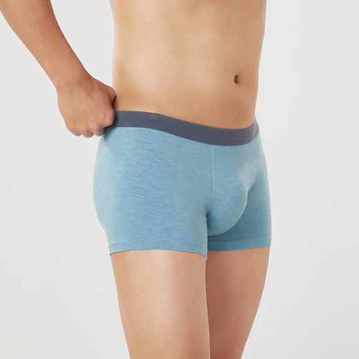 都市丽人都市锋尚简约基础人棉色纱舒适人棉平角男士内裤FK3CE6 商品图1