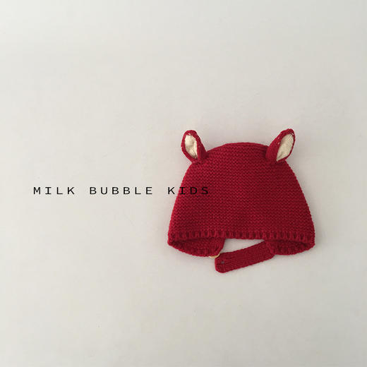 【纯色耳朵针织帽！时尚可爱】ins韩版婴儿帽子秋冬季，一岁女宝男宝秋天出游保暖宝宝毛线帽，暖意立刻加倍！柔软的针织材质，舒适保暖；精致的毛线工艺lm 商品图9