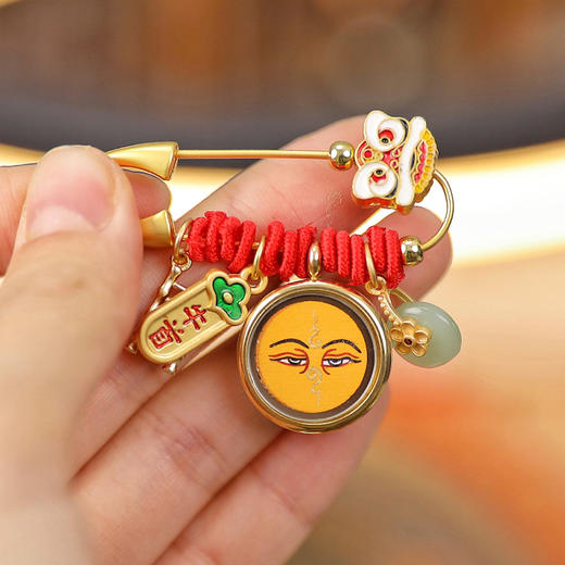 牛首山文创慧极文殊唐卡胸针女士高档胸针毛衣别针南京纪念品礼物 商品图1