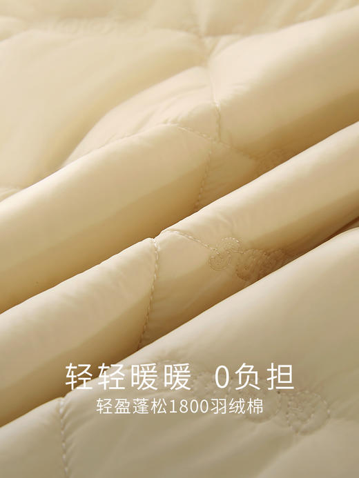 【99元福袋，不支持退换】熙世界假两件撞色连帽棉衣棉服女冬季新款高级感小个子短外套 商品图3