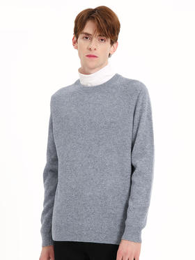 callisto灰色山羊绒基础款针织毛衣 FSKNW092T