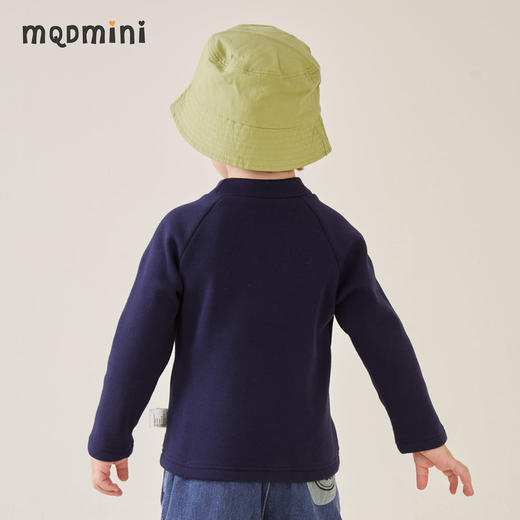 【加绒】【MQDmini】【80-130】男童秋冬加绒打底衫半高领保暖上衣 商品图8