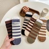 【29.9/任选三件！精梳棉条纹袜】秋冬季吸汗袜子女，日系横条中筒袜学院风一体机无骨堆堆袜，无骨设计，呵护你的双足。吸汗透气，让你始终保持清爽lm 商品缩略图0