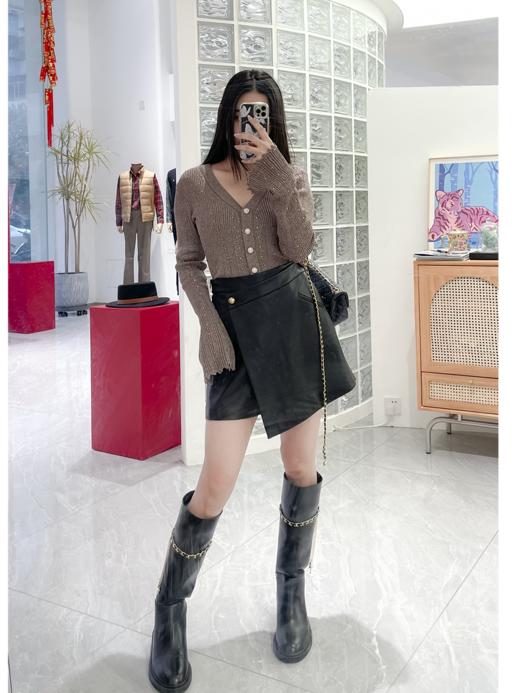 女装24秋冬新品休闲中腰裤裙 2205-82193196 商品图1