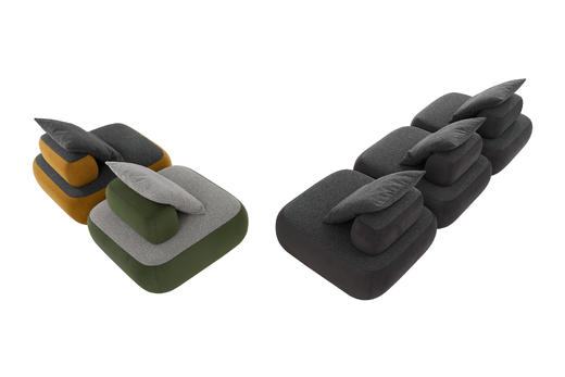 云端 组合沙发 | 更多座位组合，皮布面料可选，详询客服 商品图6