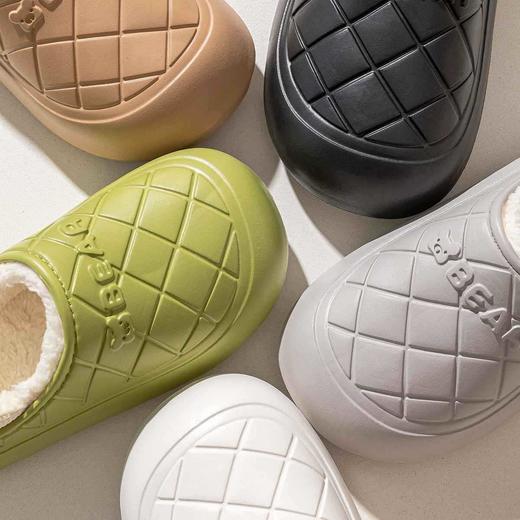 【情侣拖鞋！防水保暖】防水棉拖鞋男冬季外穿，室内新款情侣保暖毛绒棉鞋，御寒必备 轻盈舒展 丝滑如冰，柔软暖心 保暖又轻便 商品图2