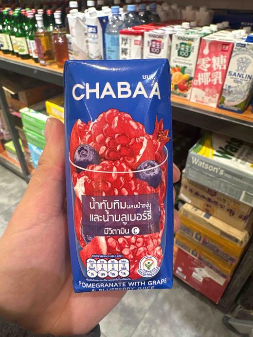 180ml恰芭石榴蓝莓果汁饮料 商品图0