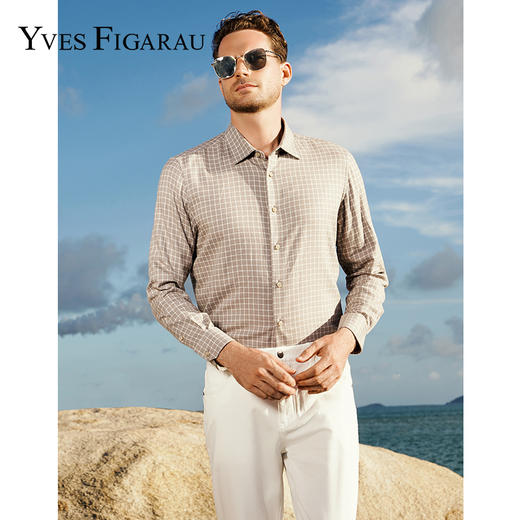 YvesFigarau伊夫·费嘉罗休闲长袖衬衫942302 商品图0