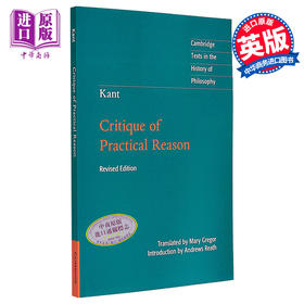 预售 【中商原版】康德 实践理论批判 剑桥哲学史经典文本丛书 Immanuel Kant Critique of Practical Reason 英文原版 哲学三部曲