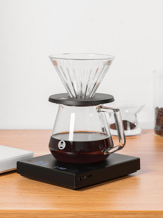 泰摩黑镜BASIC+咖啡电子秤 意式手冲器具专用 咖啡豆克称称重计时 商品图6