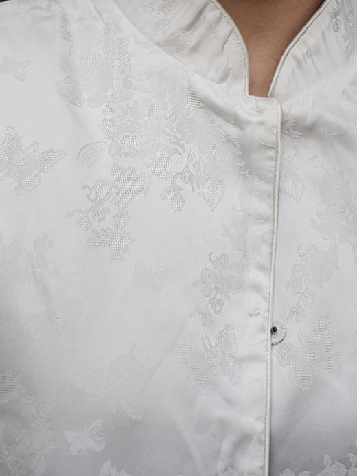 盛唐牡丹|香芋紫双面穿丝绒马甲（不夹棉） 商品图3