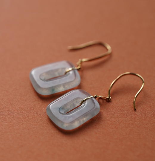 且听风吟  耳畔叮当 翡翠花片耳坠集【 嘉石136】 商品图2