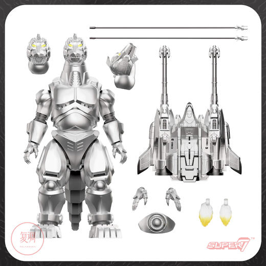现货 Super7 东宝哥斯拉终极版系列2 哥斯拉1995 机械哥斯拉 商品图8