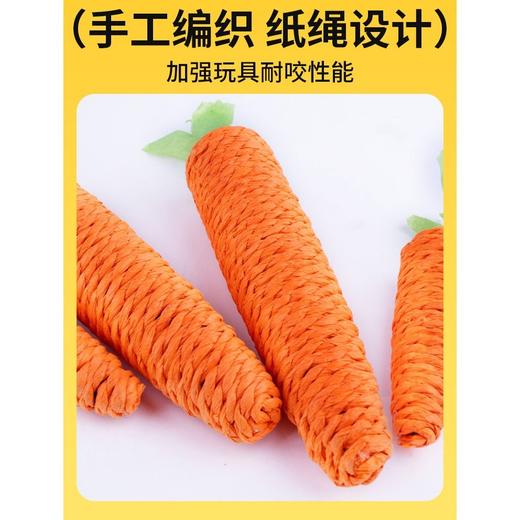 剑麻胡萝卜猫咪玩具纸绳磨爪洁齿自嗨互动玩具/个 商品图2