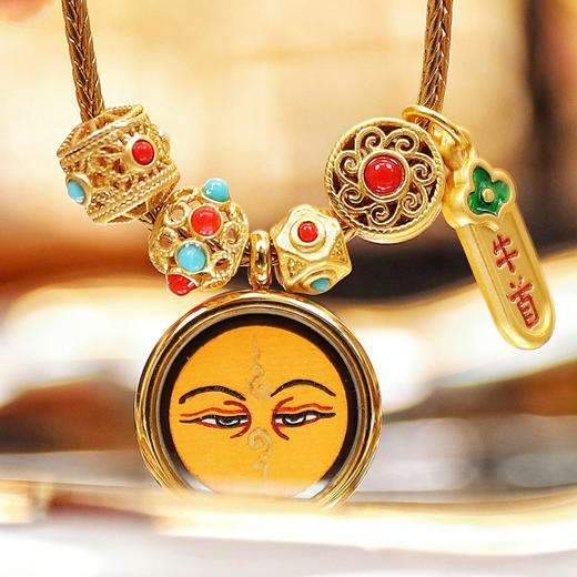 牛首山文创慧极文殊唐卡手链女士编织手绳唐卡手链南京纪念品礼物 商品图2