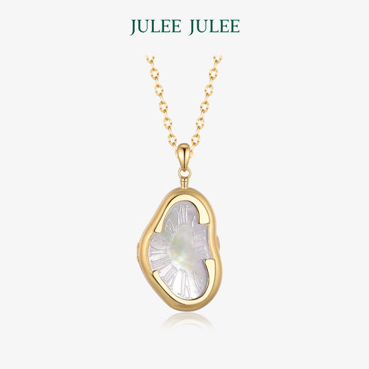 【达利】相片盒 JULEE JULEE茱俪珠宝 18K黄金母贝相片盒吊坠 商品图2