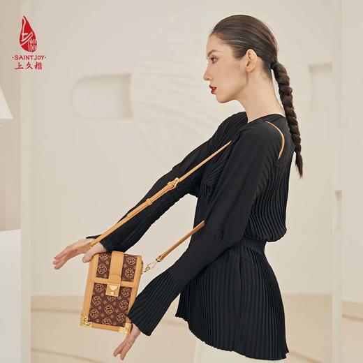 SAINTJOY/上久楷 宋锦斜背包 上久福钱 BWS23B0701 商品图2