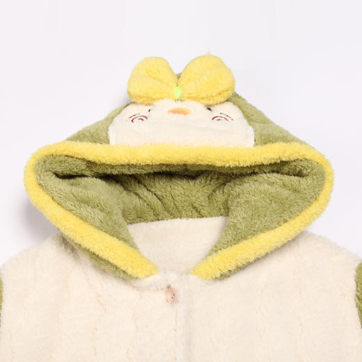 都市丽人舒适外出女士睡衣长毛绒夹棉加厚款长袖长裤类家居服套装LH31M1 商品图4