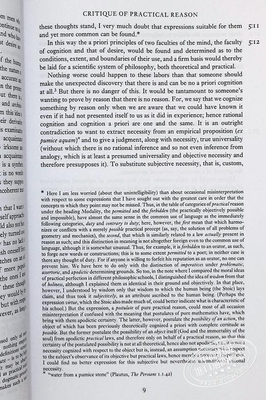 预售 【中商原版】康德 实践理论批判 剑桥哲学史经典文本丛书 Immanuel Kant Critique of Practical Reason 英文原版 哲学三部曲 商品图7