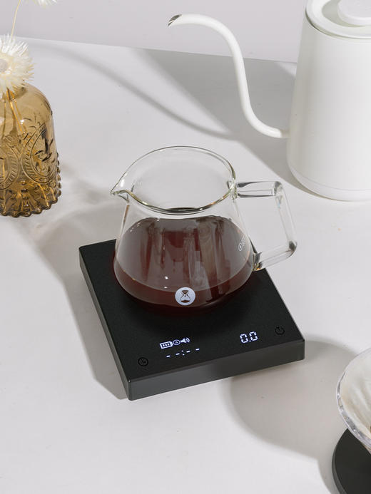 泰摩黑镜BASIC+咖啡电子秤 意式手冲器具专用 咖啡豆克称称重计时 商品图5