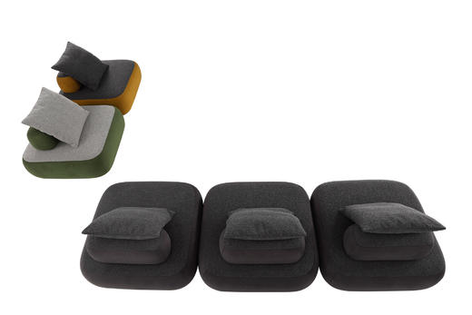 云端 组合沙发 | 更多座位组合，皮布面料可选，详询客服 商品图5