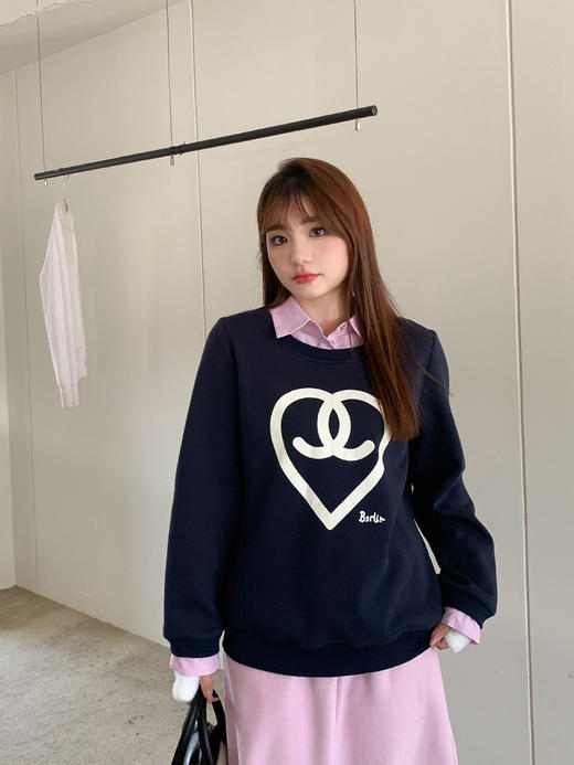 【撞色假两件套装！时尚潮流】女冬季胖mm大码加绒加厚半身裙两件套，加绒加厚的设计，暖意满满；半身裙的搭配，优雅又独特 商品图1