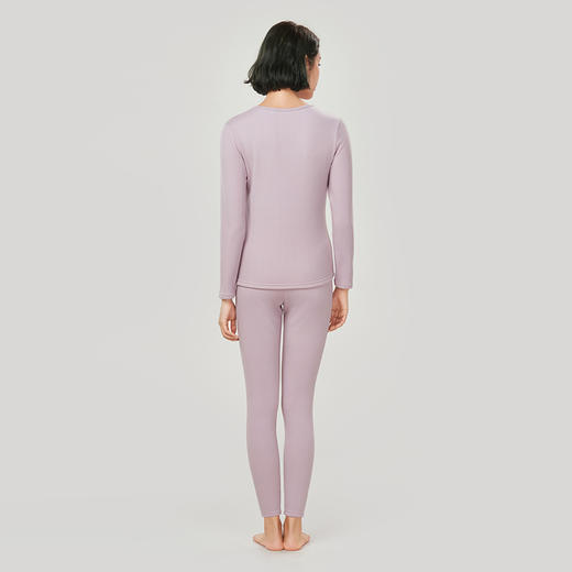 都市丽人强暖保暖衣女负15至负5度适穿玻尿酸复合绒保暖衣加厚款套装秋衣秋裤新年本命年红品LW32A2 商品图3