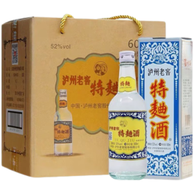 【单瓶475】泸州老窖特曲 52度浓香型高档白酒 特曲60版 500ml单瓶