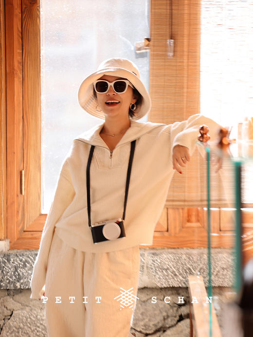 PETIT SCHAN小闪 #055 four seasons 四季 经典款进口天然斜纹棉料四季款渔夫帽 商品图5