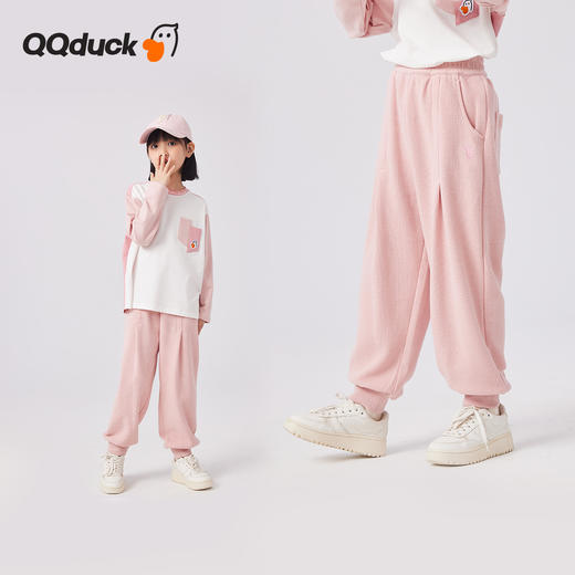 【清仓捡漏】【120-165】【可可鸭】女童裤子束脚裤长裤儿童直筒卫裤 商品图9