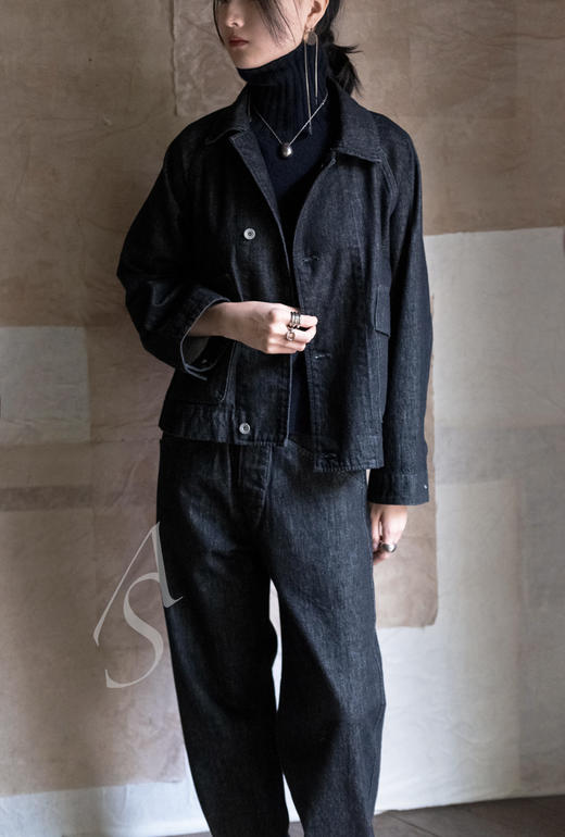 MHL  日版靛蓝色/黑色Canton Denim牛仔裤 商品图3