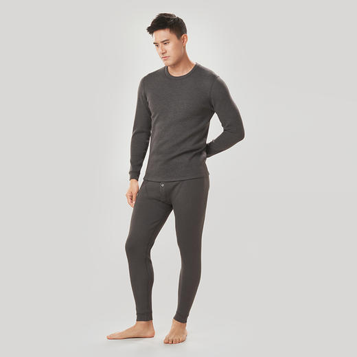 都市丽人都市锋尚强暖保暖内衣男负15至负5度适穿云彩复合绒保暖衣加厚款套装秋衣秋裤新年本命年红品FW32C6 商品图2